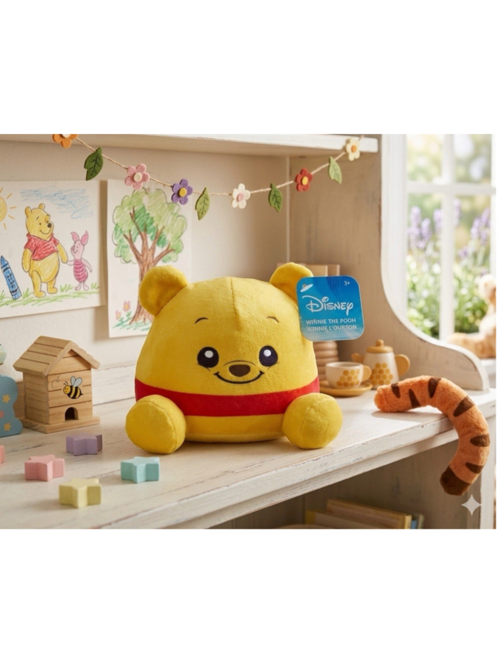 Disney Classics Winnie the Pooh Weighted Plush 5”tall Collectible